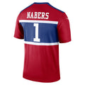 NY.Giants #1 Malik Nabers Red Legend Player Performance Top Jersey