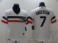 Men's Chicago White Sox Tim Anderson #7 White Authentic Game Jersey