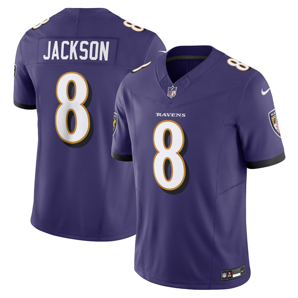 Baltimore Ravens Lamar Jackson Purple Vapor F.U.S.E. Limited Jersey