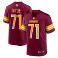 Andrew Wylie Washington Commanders  Game   Jersey - Burgundy