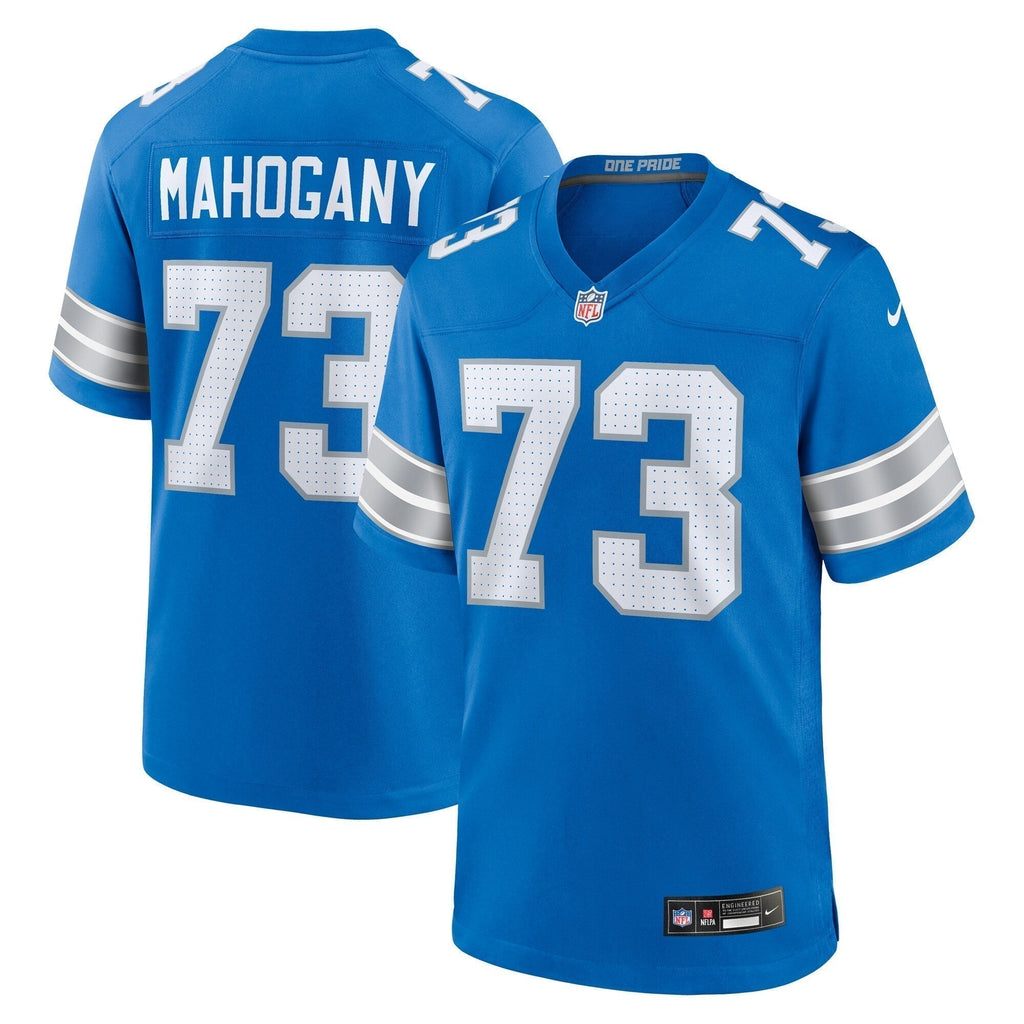 Christian Mahogany Detroit Lions  Team Game Jersey -  Blue