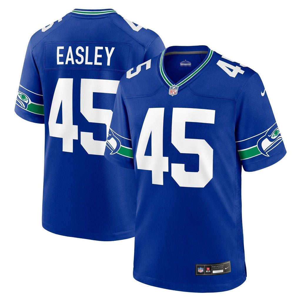 Kenny Easley Seattle Seahawks  Throwback Retired   Game Jersey - Royal