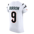 C.Bengals #9 Joe Burrow White Vapor F.U.S.E. Limited Jersey