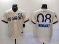 Men's Los Angeles Dodgers Enrique Hernandez Cream 2024 City Connect Player Jersey