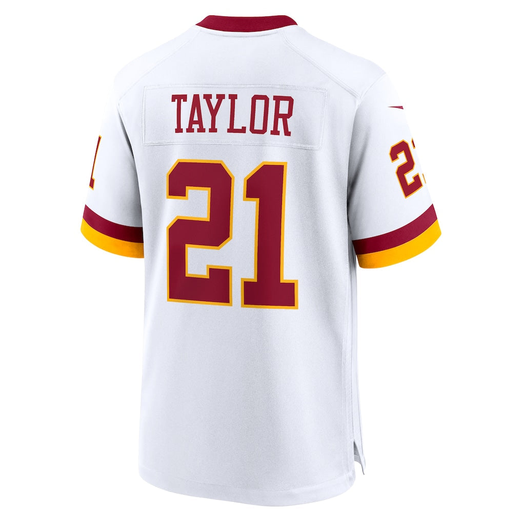 W.Commanders#21 Sean TaylorWhite Game Super Bowl Era Jersey