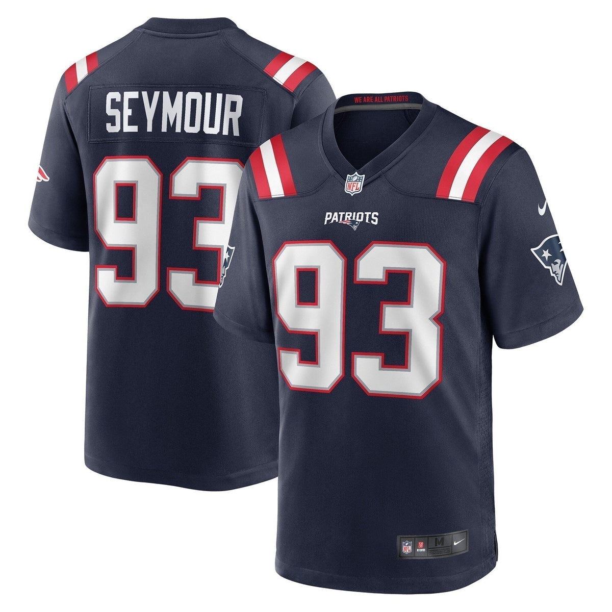 Richard Seymour New England Patriots  Retired   Game Jersey - Navy