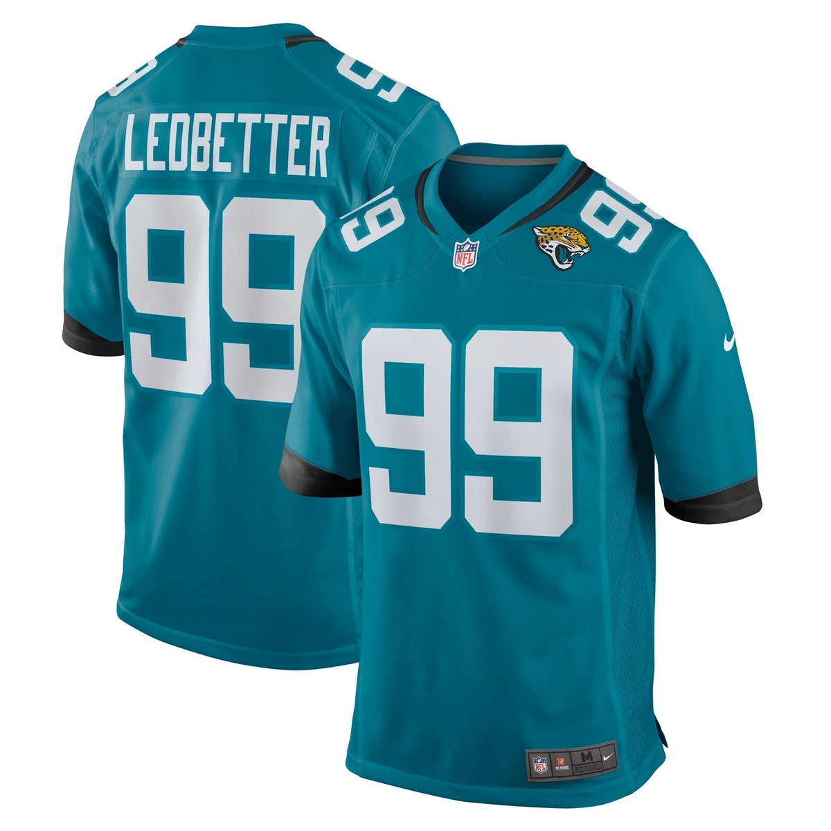 Jeremiah Ledbetter Jacksonville Jaguars  Home Game   Jersey - Teal