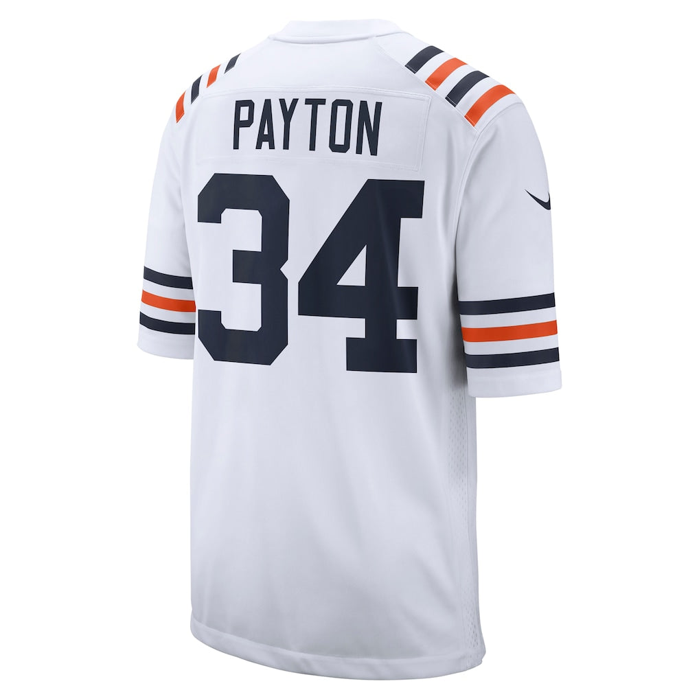 C.Bears #34 Walter Payton White Retired Player Alternate Game Jersey