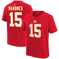 Kansas City Chiefs Patrick Mahomes Red  Player Name & Number T-Shirt