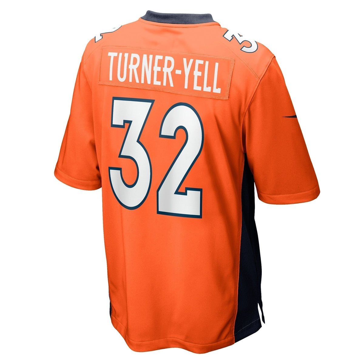 Delarrin Turner-Yell Denver Broncos  Game   Jersey - Orange