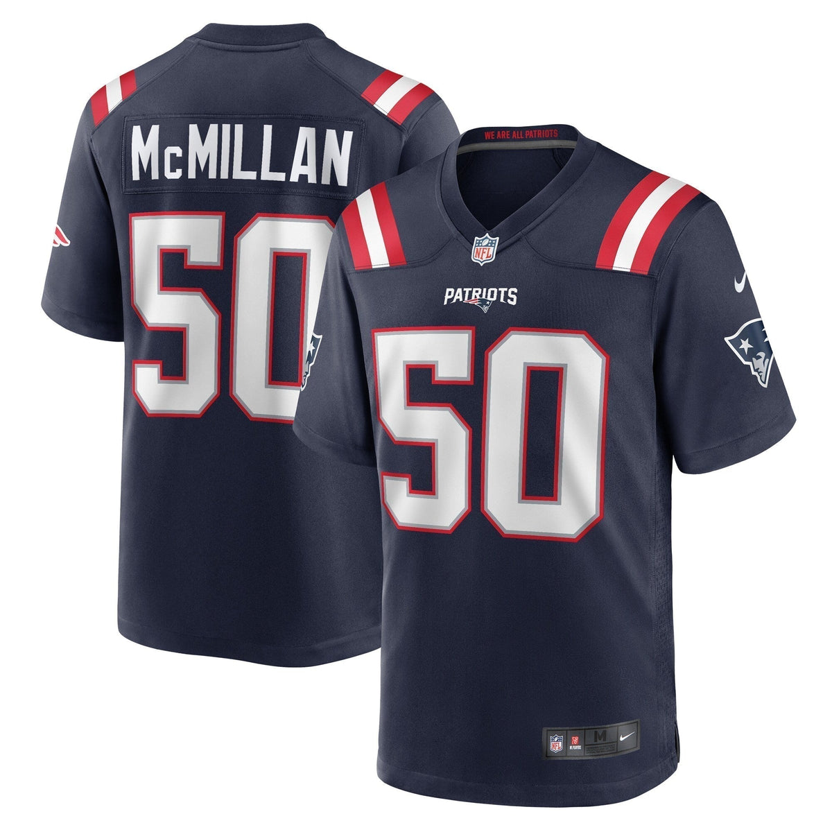 Raekwon McMillan New England Patriots  Home Game   Jersey - Navy