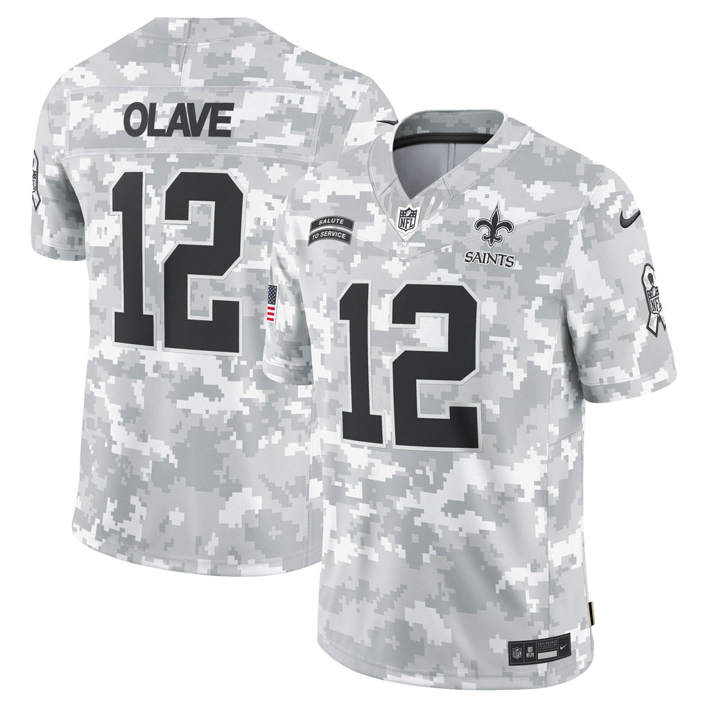 Chris Olave New Orleans Saints  2024 Salute to Service Limited Jersey - Arctic Camo