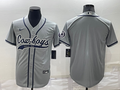 Men's Dallas Cowboys Gray Blank Jersey