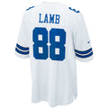D.Cowboys #88 CeeDee Lamb White Game Team Jersey