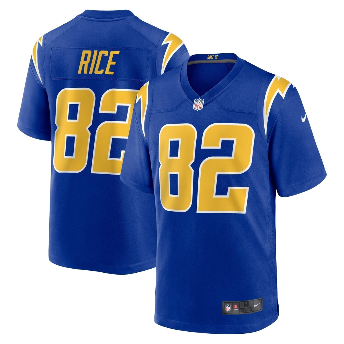 Brenden Rice Los Angeles Chargers  2024 NFL active 2nd Alternate Game   Jersey - Royal