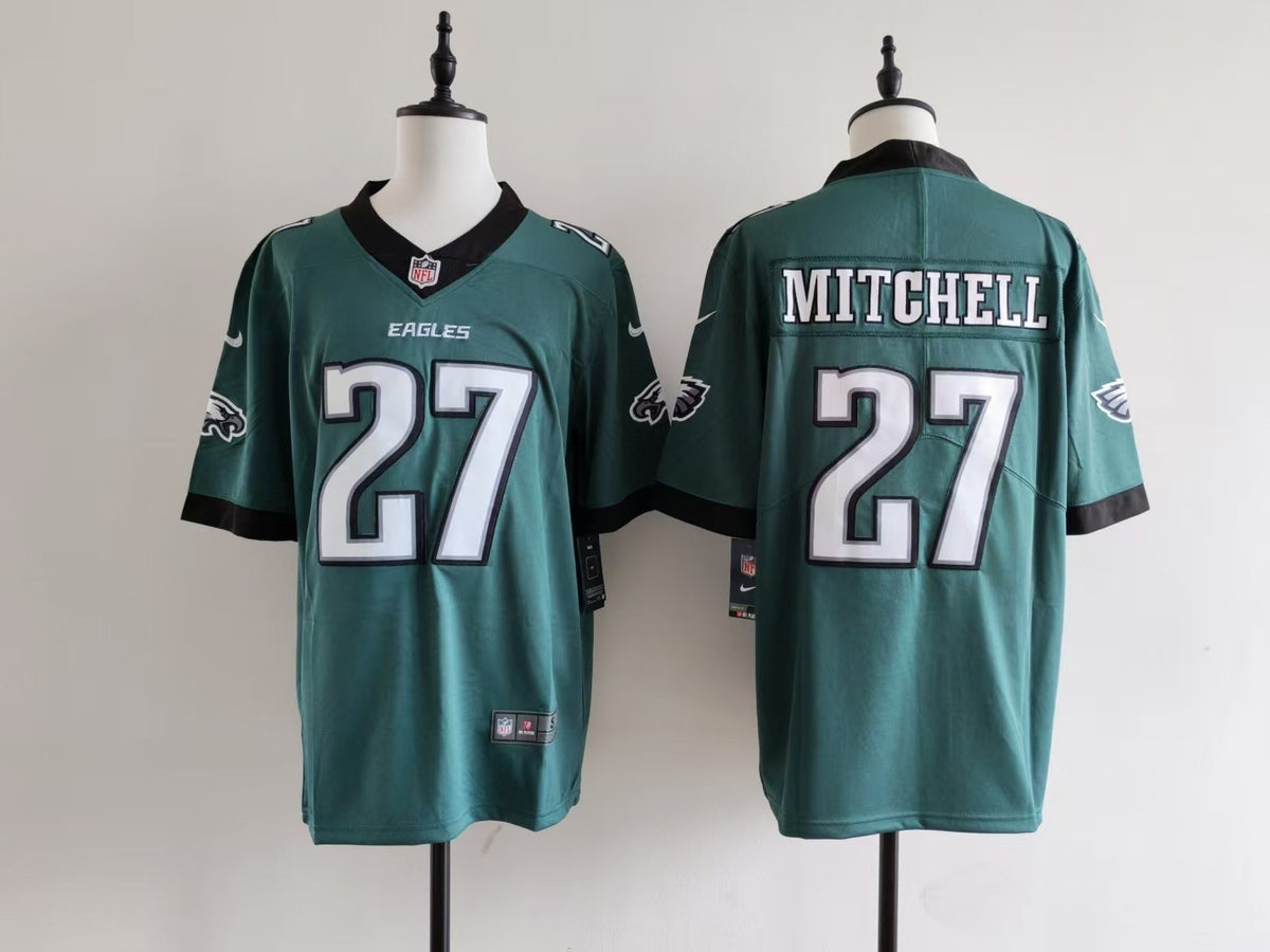 Men's Philadelphia Eagles Quinyon Mitchell  Jersey-Midnight Green