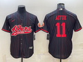 Men's San Francisco 49ers Brandon Aiyuk Black Player Jersey Joint Edition