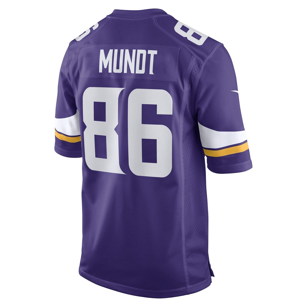 Johnny Mundt Minnesota Vikings  Game   Jersey - Purple