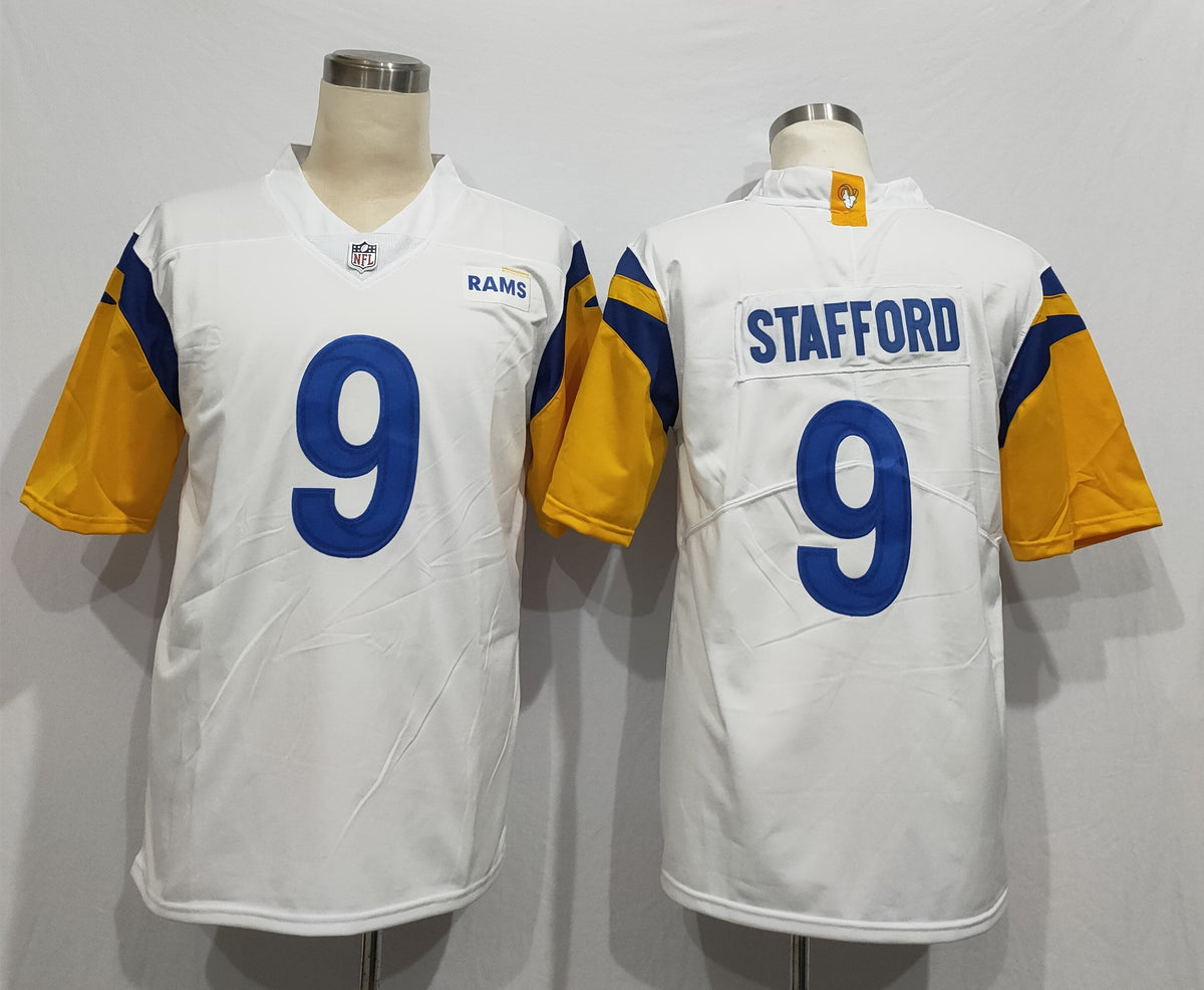 Men's Los Angeles Rams Matthew Stafford #9 White Legend Jersey1