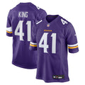 Minnesota Vikings Kobe King Purple Team Game Jersey