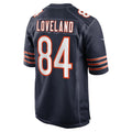 C.Bears #84 Colston Loveland Navy 2025 NFL Draft First Round Pick Game Jersey