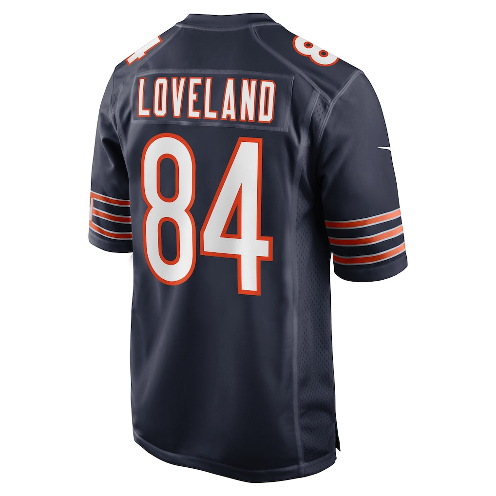 C.Bears #84 Colston Loveland Navy 2025 NFL Draft First Round Pick Game Jersey