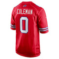 B.Bills #0 Keon Coleman Red Player Game Jersey