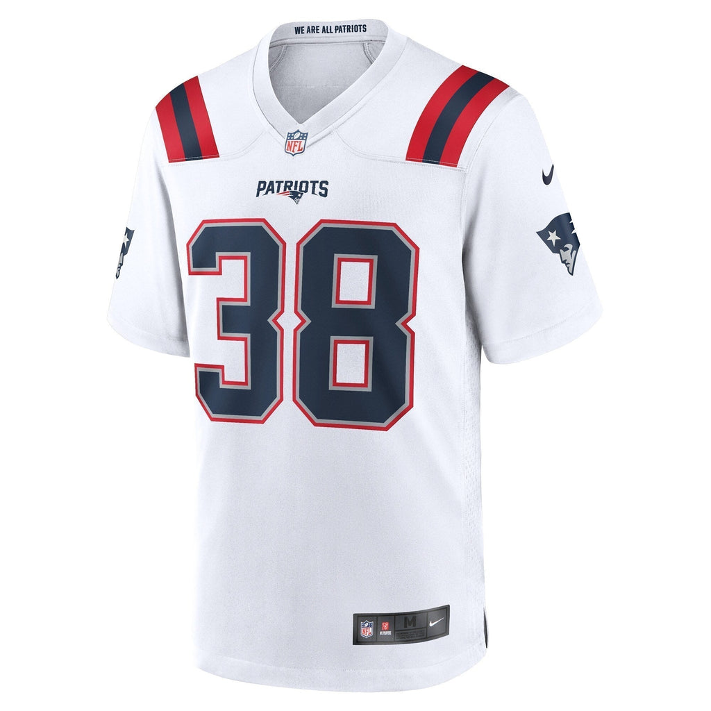 Rhamondre Stevenson New England Patriots  Game   Jersey - White