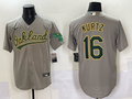 Men's Oakland Athletics Nick Kurtz Gray Replica Player Jersey