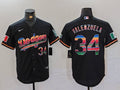 Men's Los Angeles Dodgers Fernando Valenzuela Black Game Jersey