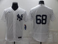Men's New York Yankees Dellin Betances #68 White Replica Player Name Jersey1