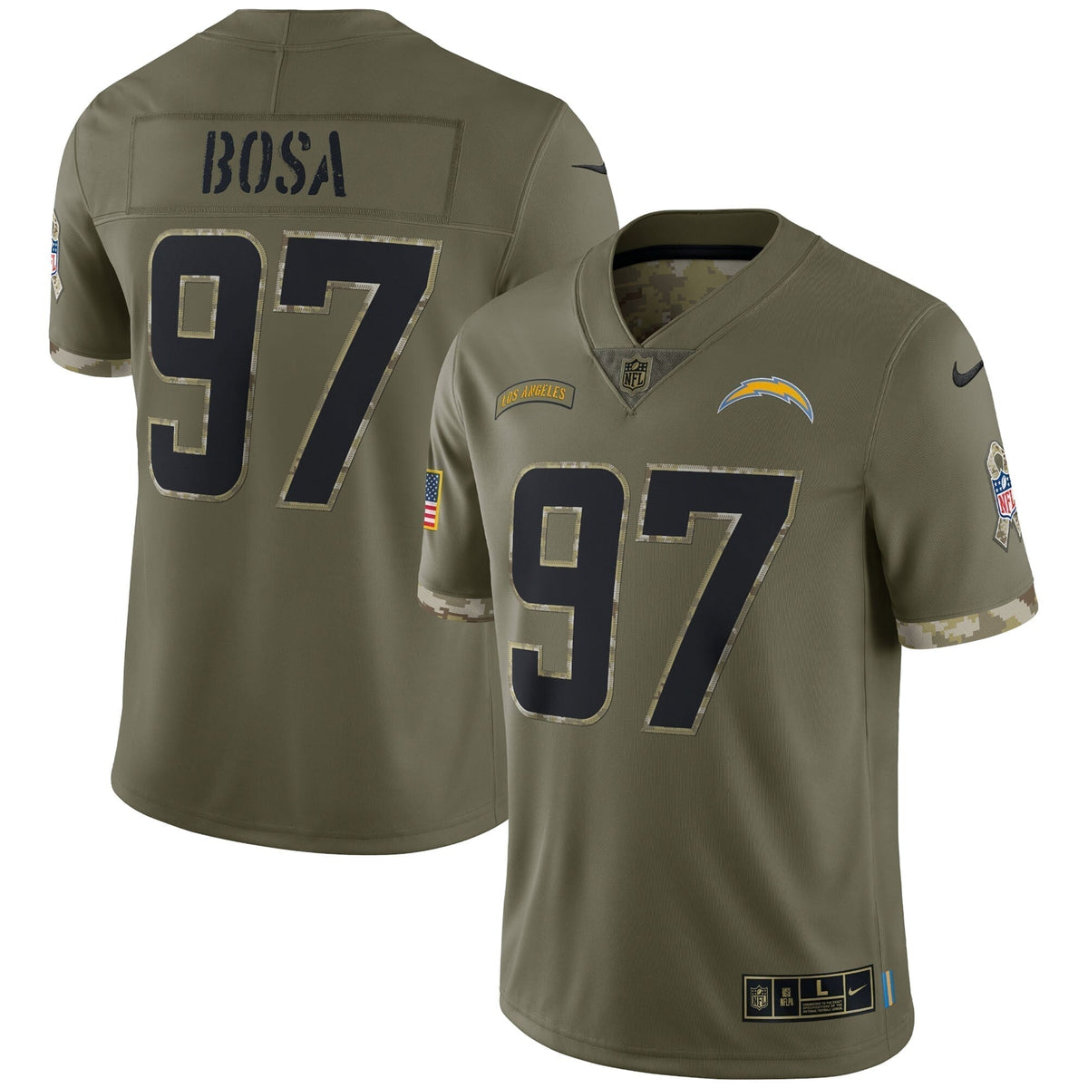 Joey Bosa Los Angeles Chargers  Salute To Service Limited Jersey - Olive