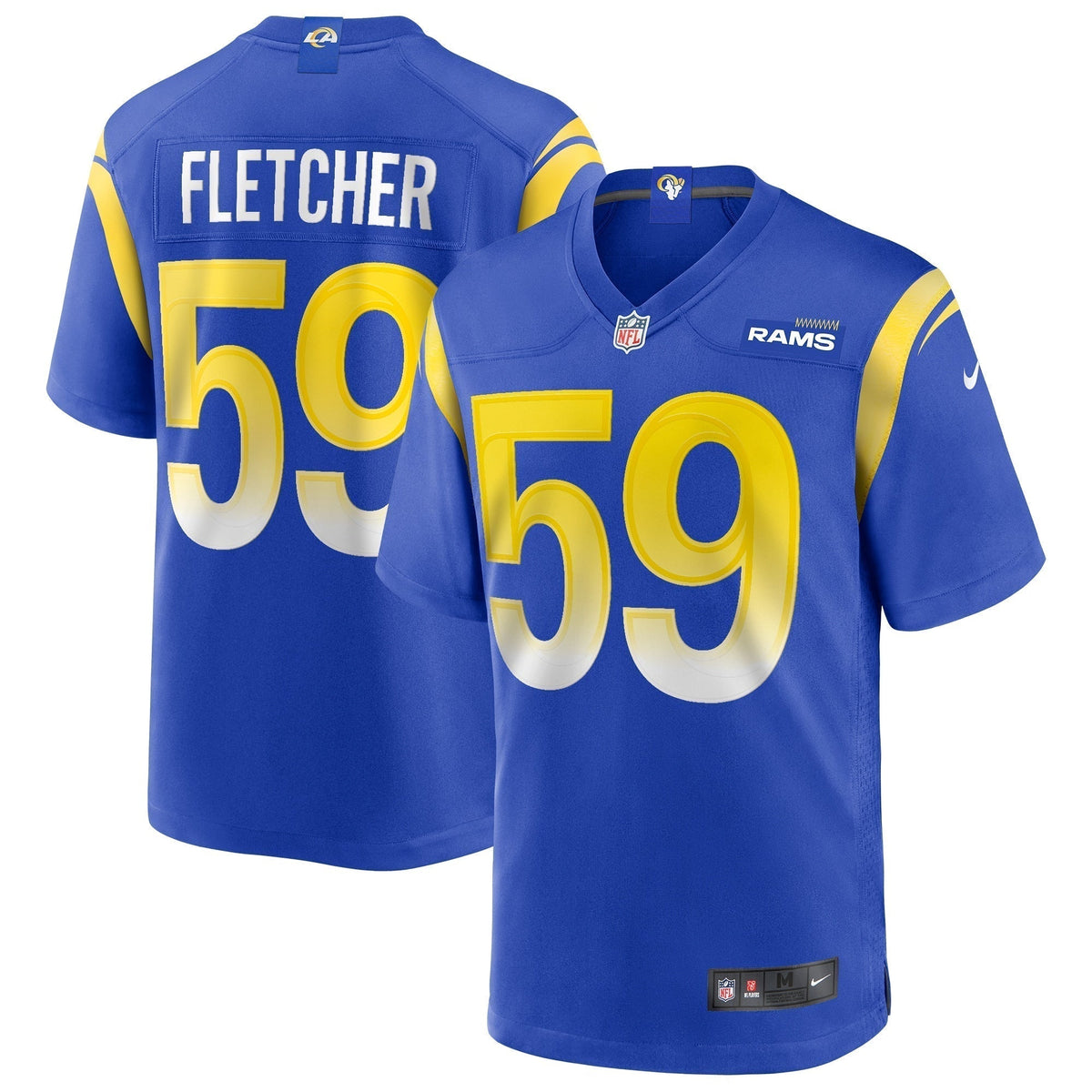 London Fletcher Los Angeles Rams  Game Retired   Jersey - Royal