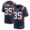 Pierre Strong Jr. New England Patriots  Game   Jersey - Navy