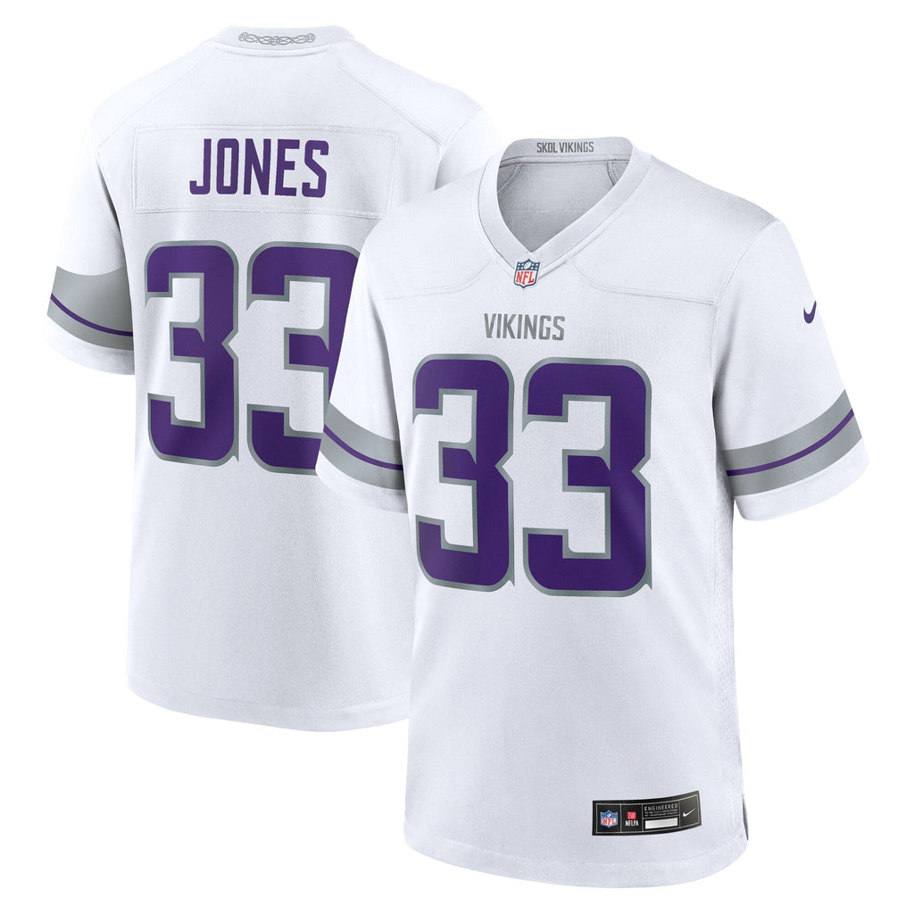 Aaron Jones Minnesota Vikings  Alternate Game   Jersey - White