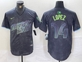 Men's Tampa Bay Rays Jacob Lopez Charcoal 2024 City Connect Limited Player Jersey