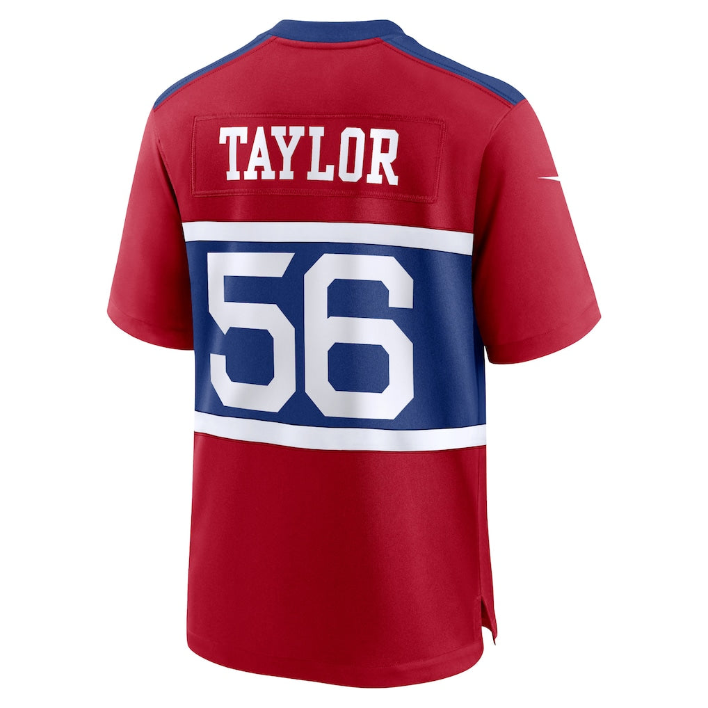 NY.Giants #56 Lawrence Taylor Century Red Alternate Retired Player Game Jersey