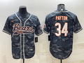 Men's Chicago Bears Walter Payton Grey Camouflage Player Jersey Joint Edition