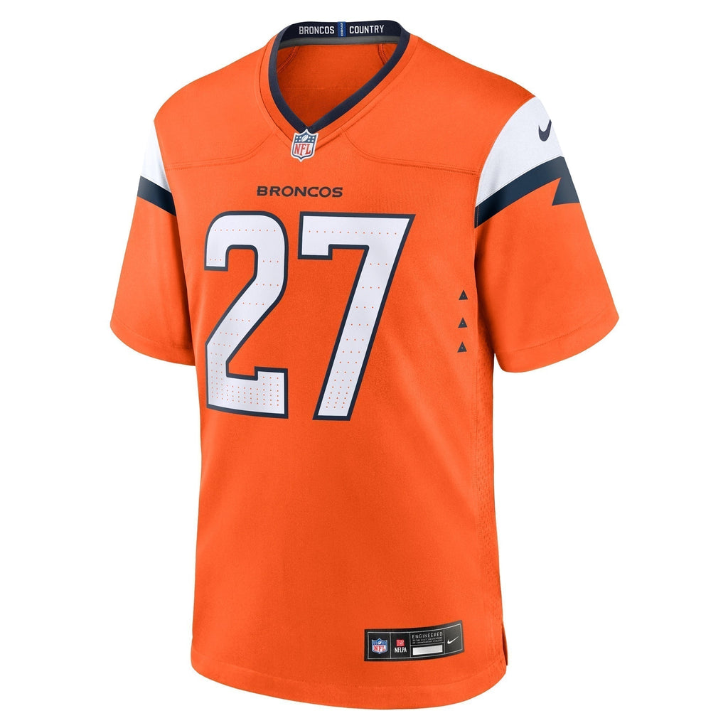 Damarri Mathis Denver Broncos  Team Game Jersey -  Orange