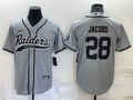 Men's Las Vegas Raiders Josh Jacobs Gray Game Jersey Joint Edition