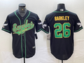Men's Philadelphia Eagles Saquon Barkley Black Game Jersey Joint Edition