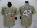 Men's Los Angeles Dodgers Jackie Robinson Gold Replica Baseball Jersey