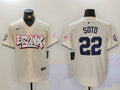 Men's New York Yankees Juan Soto #22 Cream Limited Player Jersey1