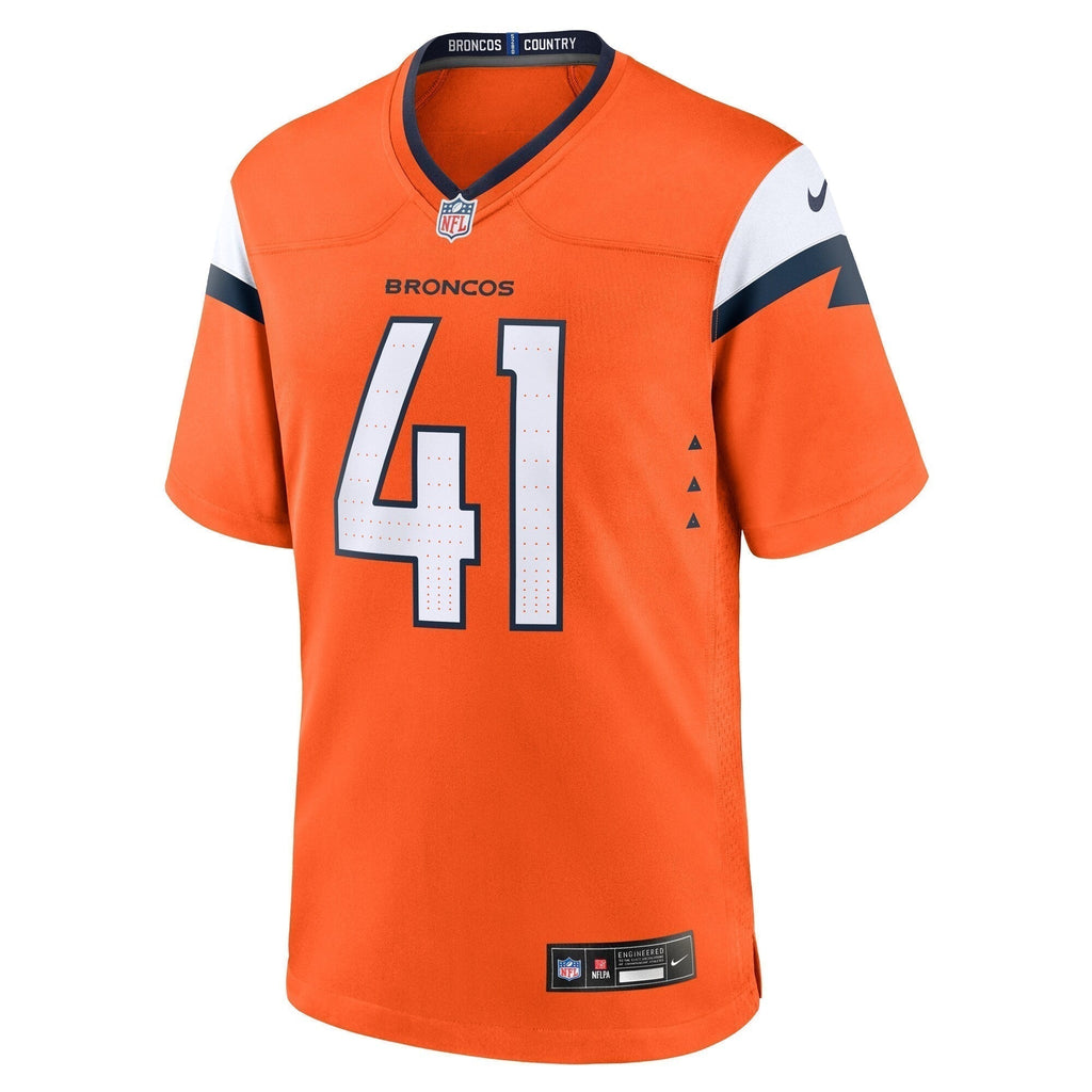 Drew Sanders Denver Broncos  Team Game Jersey -  Orange