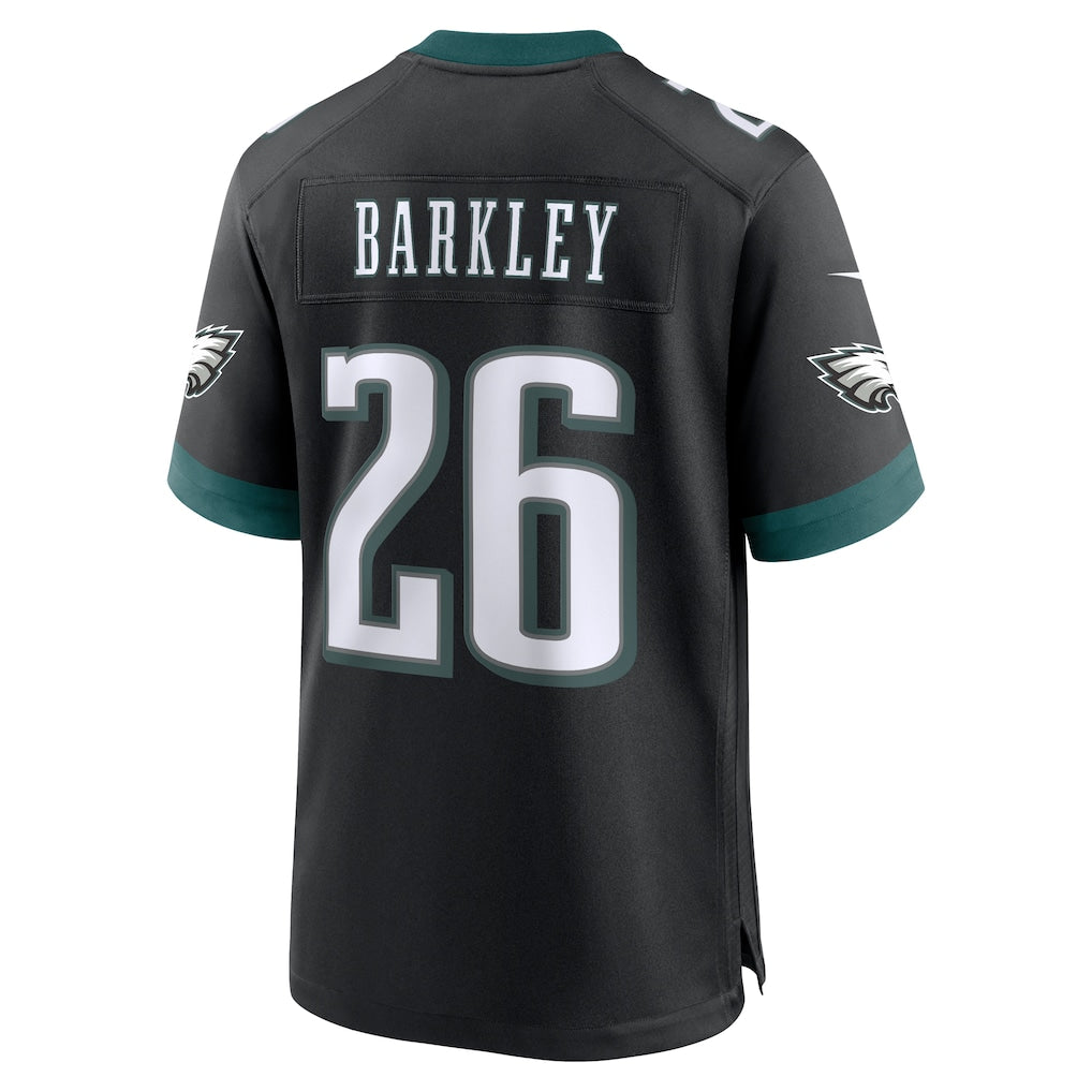P.Eagles #26 Saquon Barkley Black Alternate Game Jersey