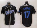 Men's Los Angeles Dodgers Shohei Ohtani #17 Black Player Game Jersey1