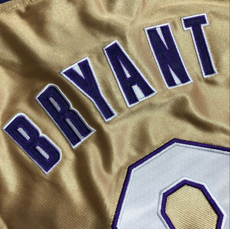 Kobe Bryant 2020 Hall of Fame Gold Fully Embroidered 8# Jersey