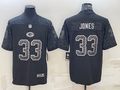 Men's Green Bay Packers Aaron Jones Black Retired Player RFLCTV Limited Jersey