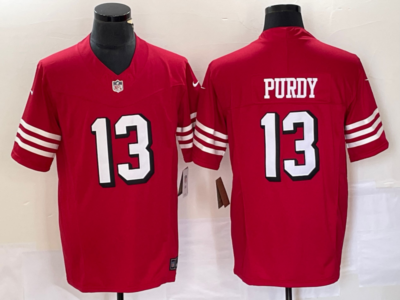 Men's San Francisco 49ers Brock Purdy #13 Red Game Player Jersey1
