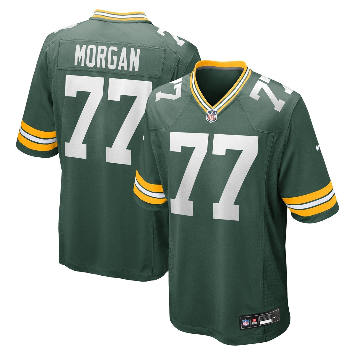 Jordan Morgan Green Bay Packers     Game Jersey - Green